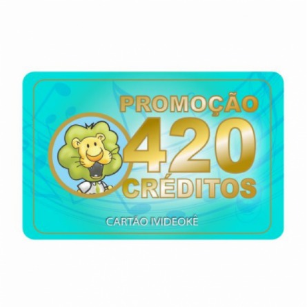 Cartão pré-pago 420 créditos (LIBERAÇÃO ONLINE) | Videoke